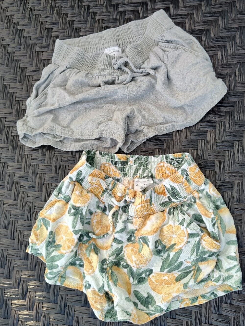 Abercrombie girls 5/6 Linen Shorts (2) bundle